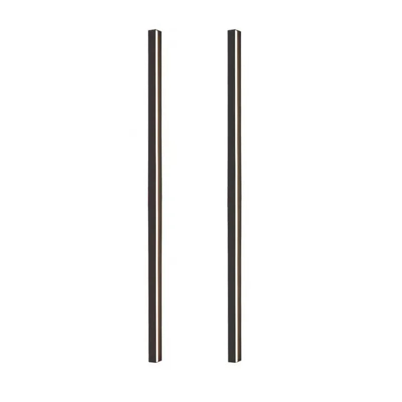 80cm long black aluminium LED strip wall lamp with a PC light shade mounted on a wall.