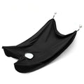 Polyester taff salon shaving apron, Black or White, 110x70cm, with suction cup and tool tray