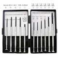 TH-6177 11-piece clock screwdriver set with cross-head and flat-head bits made from 45# steel.