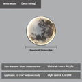 Moon wall lamp decorative sconce wrought iron acrylic lunar model 24cm to 120cm for bedroom living room