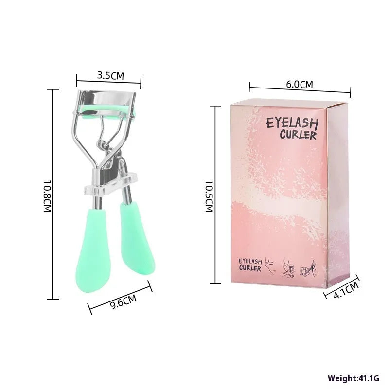 A4 manual eyelash curler with ribbon comb in choice of six colours including black, pink and purple