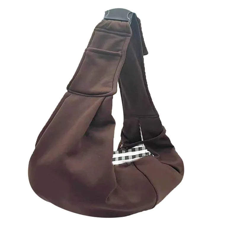 Adjustable shoulder strap dog pet bag in soft polyester material for dogs under 7.5kg