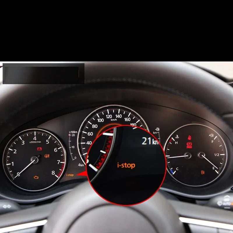Black ABS auto start-stop default shutter for CX-30 Onkseira plug and play installation