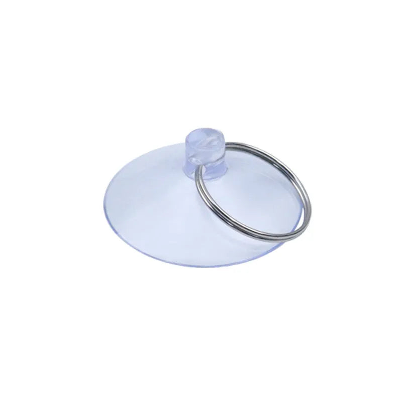 12 PVC suction disc hooks in various styles and sizes from 2cm to 6cm on a white background