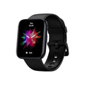 Black GPS smart watch with rubber strap and 1.78-inch LCD display on wrist.