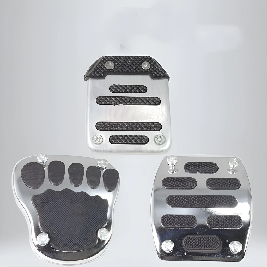 Metal motorcycle brake pedal skid plate for scooter and electric vehicle protection