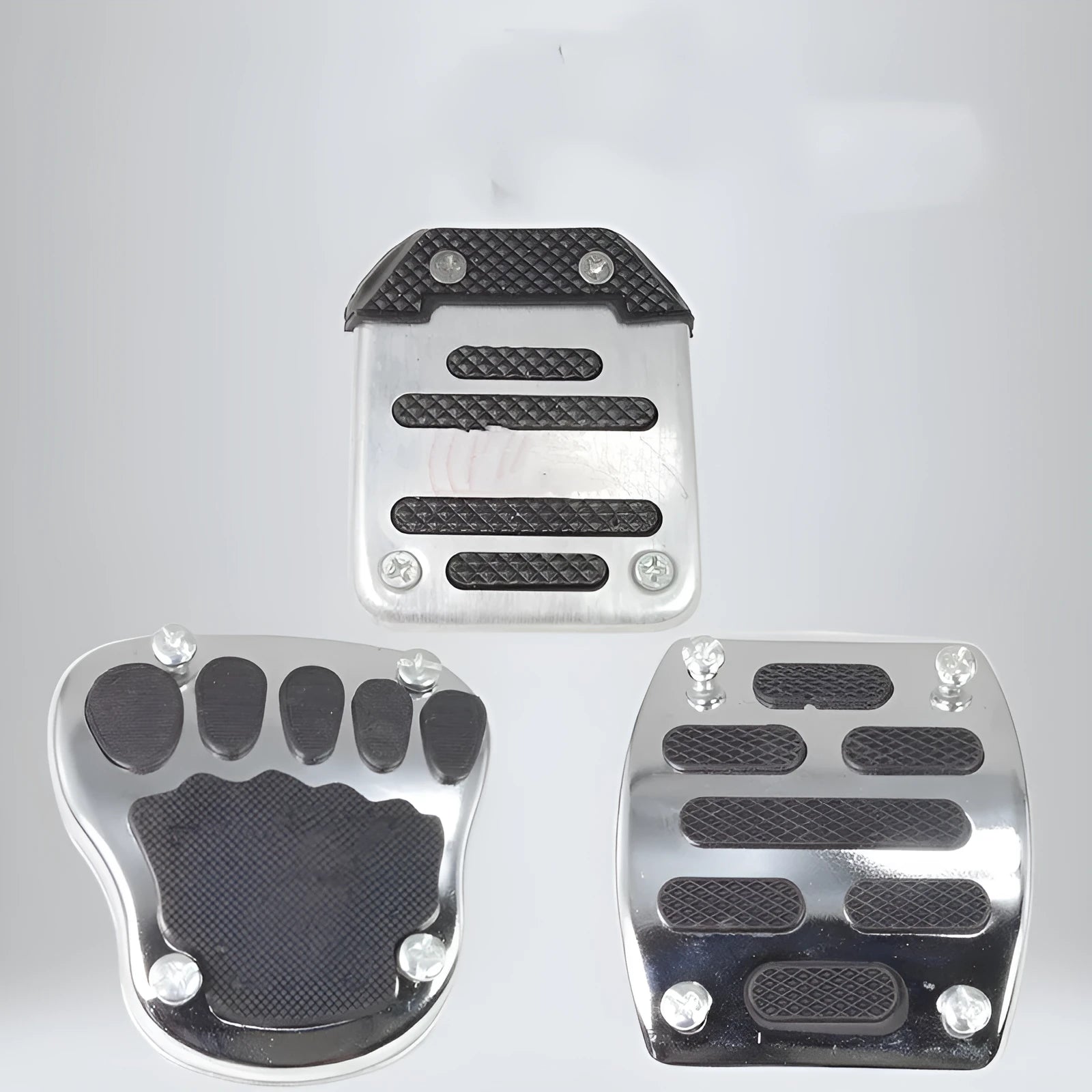 Metal motorcycle brake pedal skid plate for scooter and electric vehicle protection