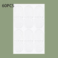 Transparent and frosted disposable ear support patches showing 0.1cm thickness on back paper
