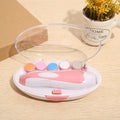 Ultra-quiet baby nail polisher manicure kit with LED light in pink colour