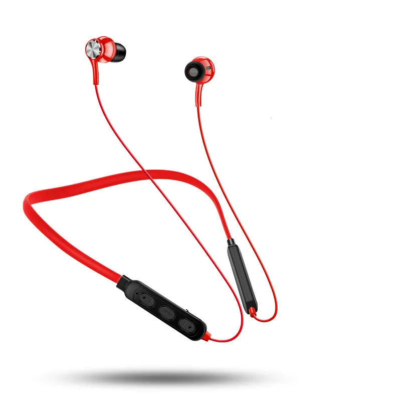 G03 black, red, and white boxed neckband sports Bluetooth earphones with a USB cable.