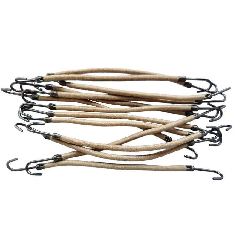 A double hook hair tool for wig making and hair extension weaving.