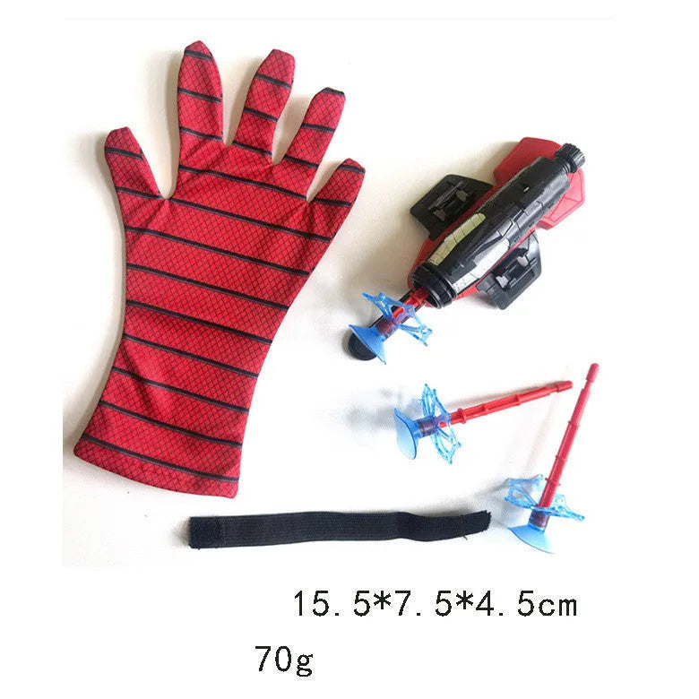Spider Launcher Hero Upgrade wrist sucker toy with plastic build and glove transmitter