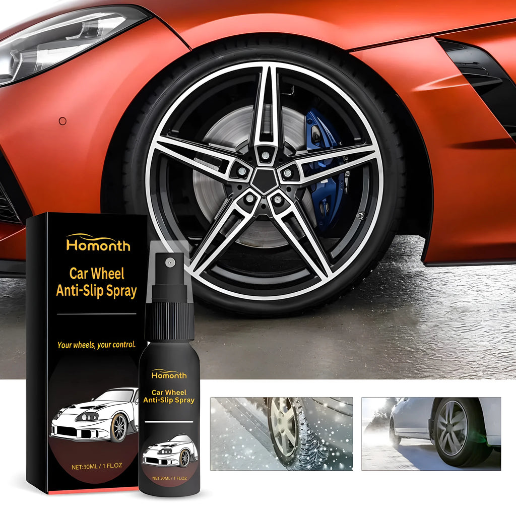 30ml decontamination care repair wheel anti-skid cleaner in clear bottle with cap, white label