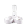 White compact cat water fountain with food-grade materials measuring 22cm x 26cm x 16cm