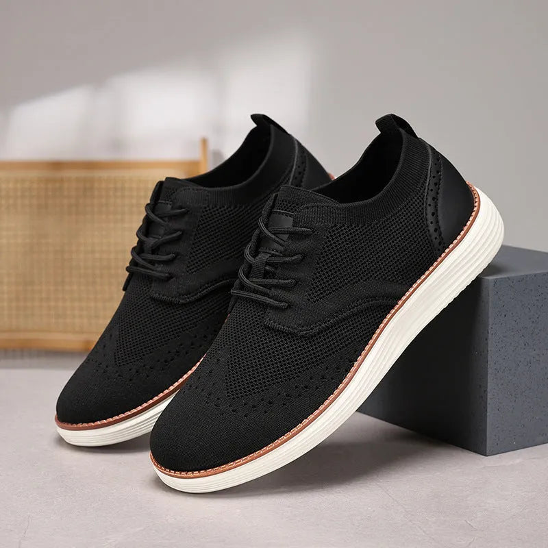 Men's casual hiking shoes with mesh upper and rubber sole in multiple colours