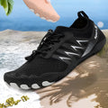 Quick-drying mesh river tracing shoes in apricot colour with low-top design and rubber sole