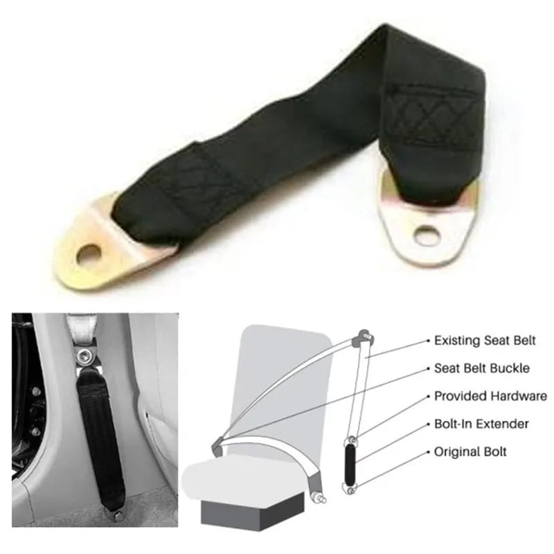 Universal electric door limit fixing strap in 16cm and 29cm sizes with screw nut