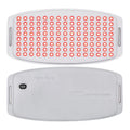 Red light home heating waist supporter with leather and Ice Silk material in gray, including remote control
