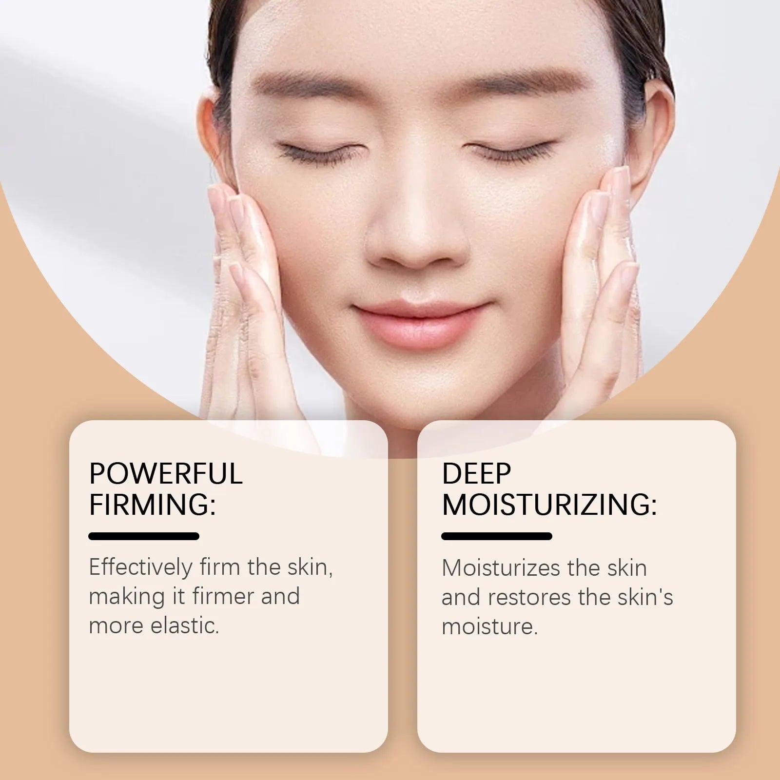 30ml bottle of anti-aging liquid essence with hyaluronic acid and bee venom for facial skincare