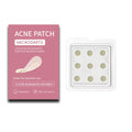 Nine hydrocolloid acne patches for pimple and closed comedone treatment