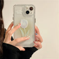 Tulip all-inclusive TPU phone case in gradient rose colour, showing bumper protection for Apple iPhone.