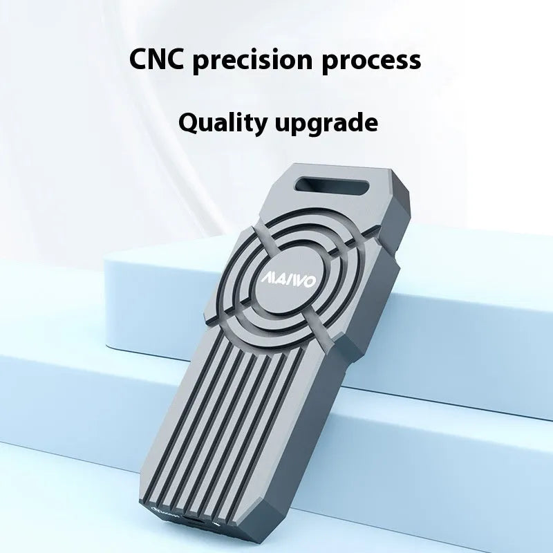 USB4 hard disk box for NVMe M.2 SSD with aluminium alloy case and Type-C port