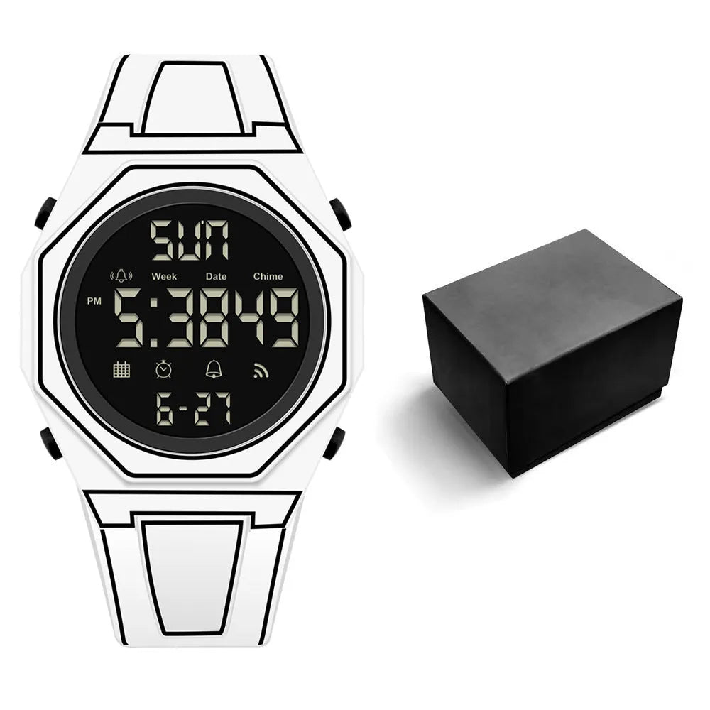 Deep waterproof quartz watch 11mm thickness sports style 1158 series multiple colour options swimming diving