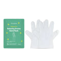 A pair of moisturising hand masks with hyaluronic acid and mint extract for relaxing aroma skincare