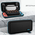 Anti scratch flannel storage bag for Nintendo Switch with thick EVA hard shell in portable model size