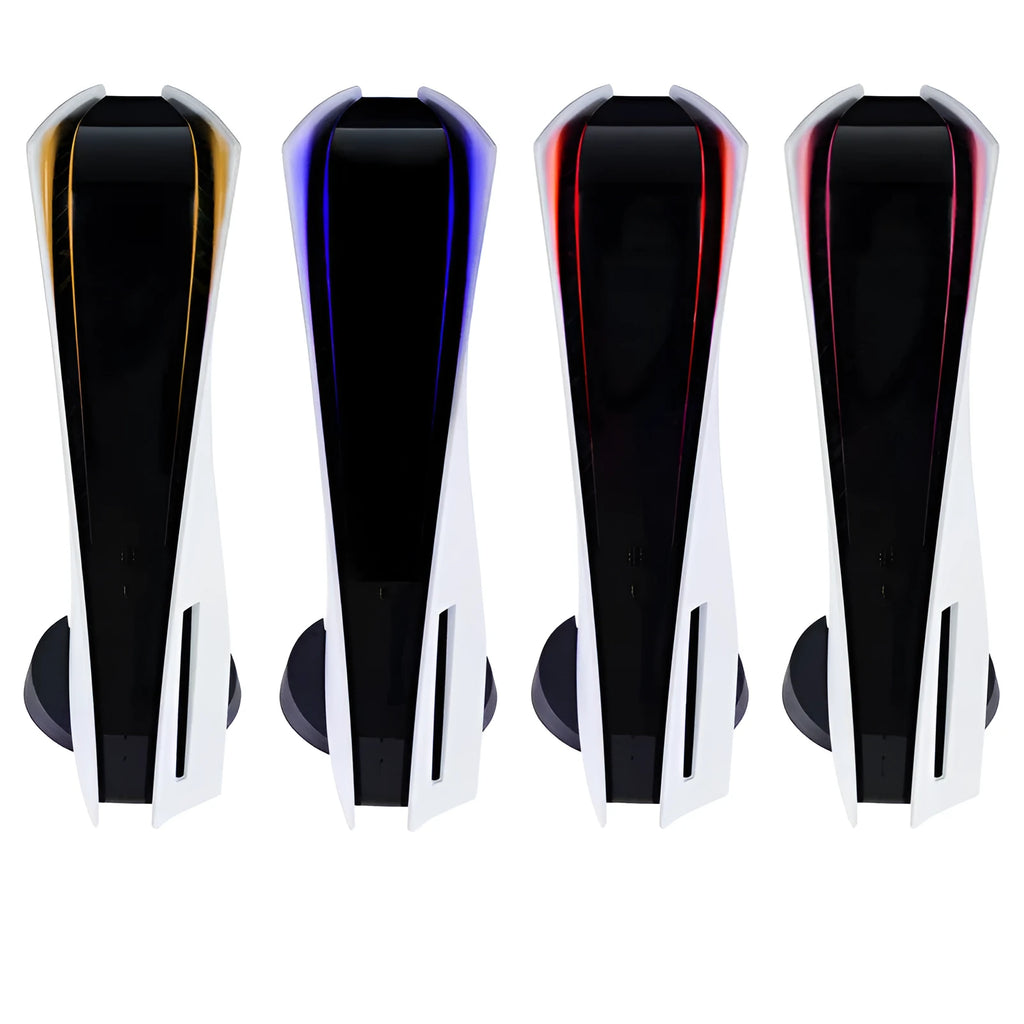 PS5 LED light bar sticker with carbon fibre pattern in four colour options