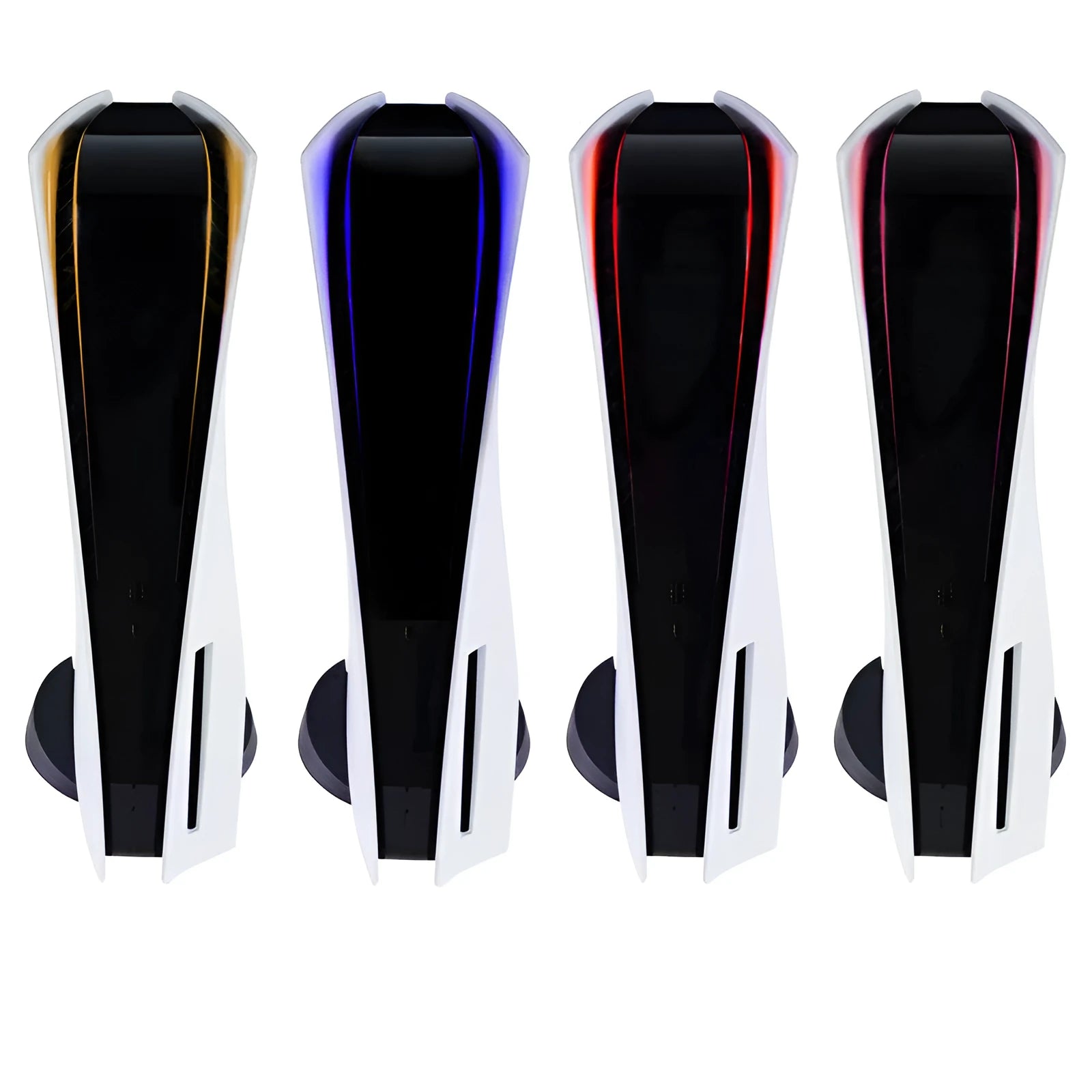 PS5 LED light bar sticker with carbon fibre pattern in four colour options