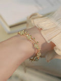 Natural Hetian jade bracelet with manual craftsmanship in Princess running and beaded styles