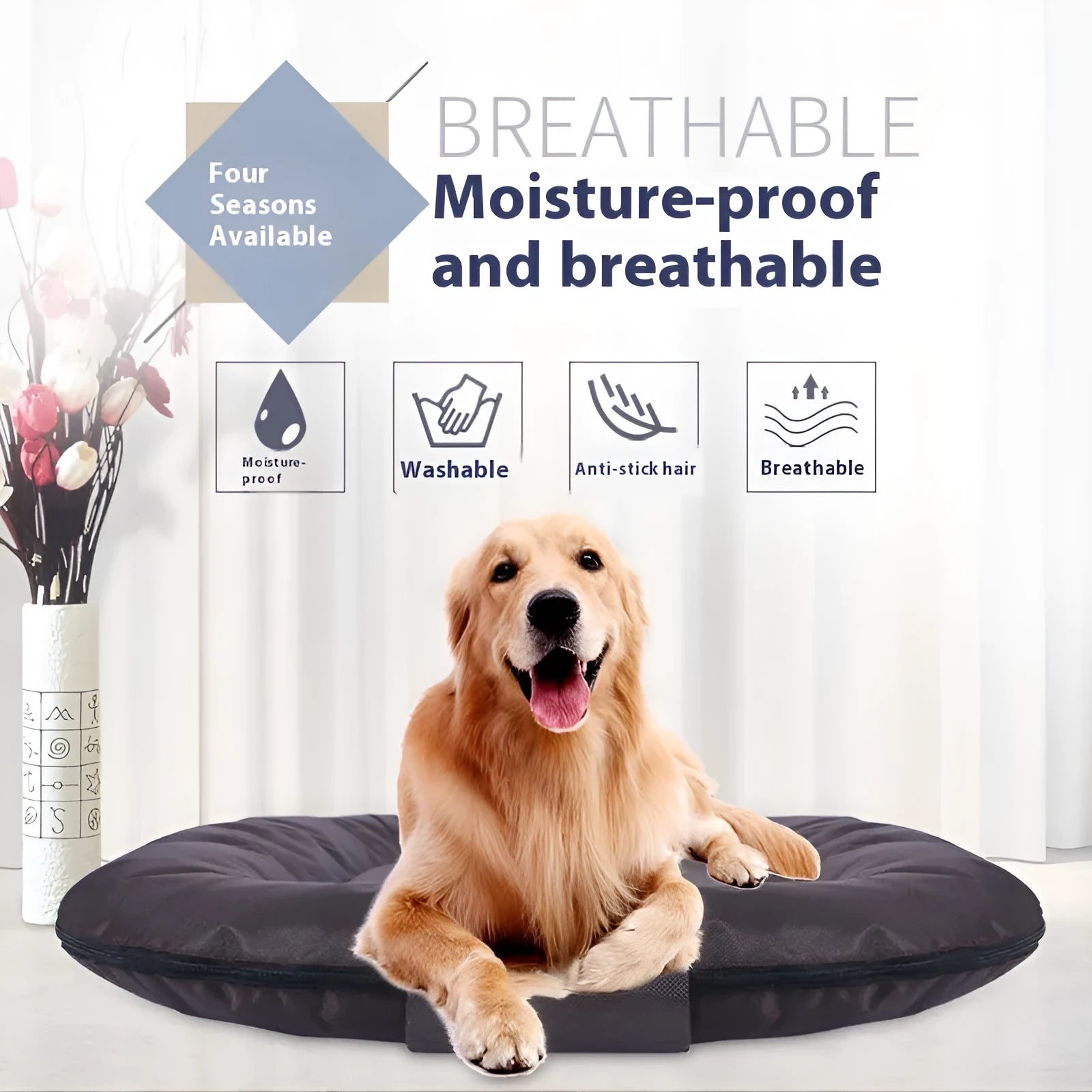 S size 55x45x10cm removable washable dog mattress with Oxford cloth cover