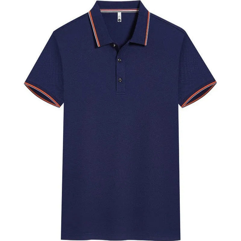 Slim fit short sleeve cotton blend shirt shown in multiple colour options on a size chart.
