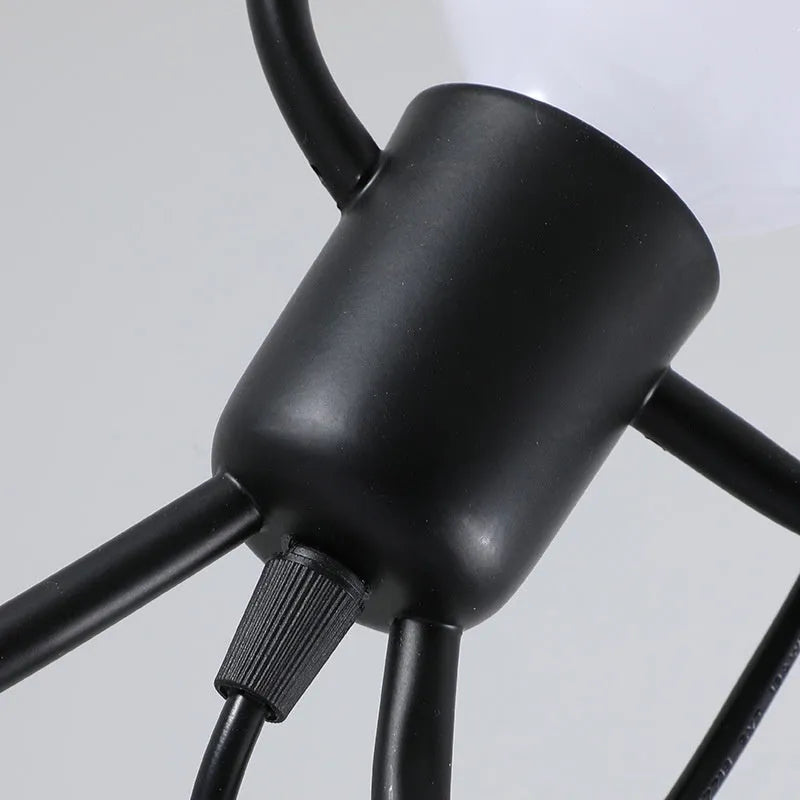 Small iron chandelier with modern simplicity design for restaurant cafe and clothing store decoration