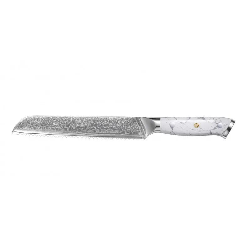 Damascus combined chef knife with 21cm VG10 steel blade and 11cm handle for kitchen use