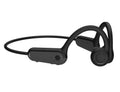 B8 bone conduction wireless Bluetooth headset in black, white or orange, PC ABS head-mounted sports earphones