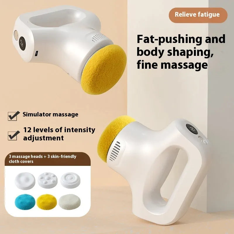Portable plastic body massage instrument with Type-C charging, 15x8x17 cm, available in multiple colours