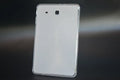 Clear transparent white silicone and TPU ultra-thin tablet protective case laid flat.