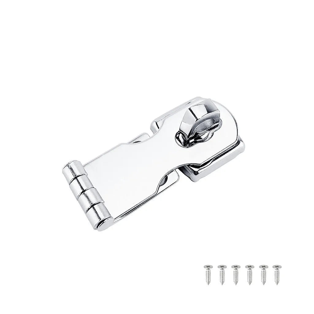 Silver marine grade 304 stainless steel lock latch bolt with mirror finish for cabinet drawer security