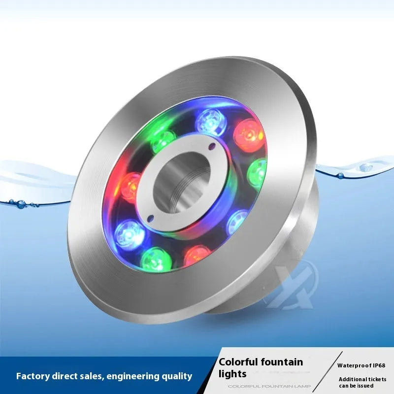 Aluminium alloy underwater garden lamp for outdoor square and courtyard lighting