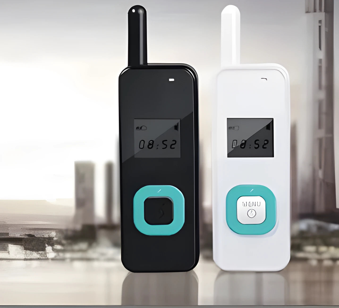 Hanging ear mini walkie talkie fashion model with lanyard, 35g, 92x27x14mm, 2W, 440-480MHz two way radio