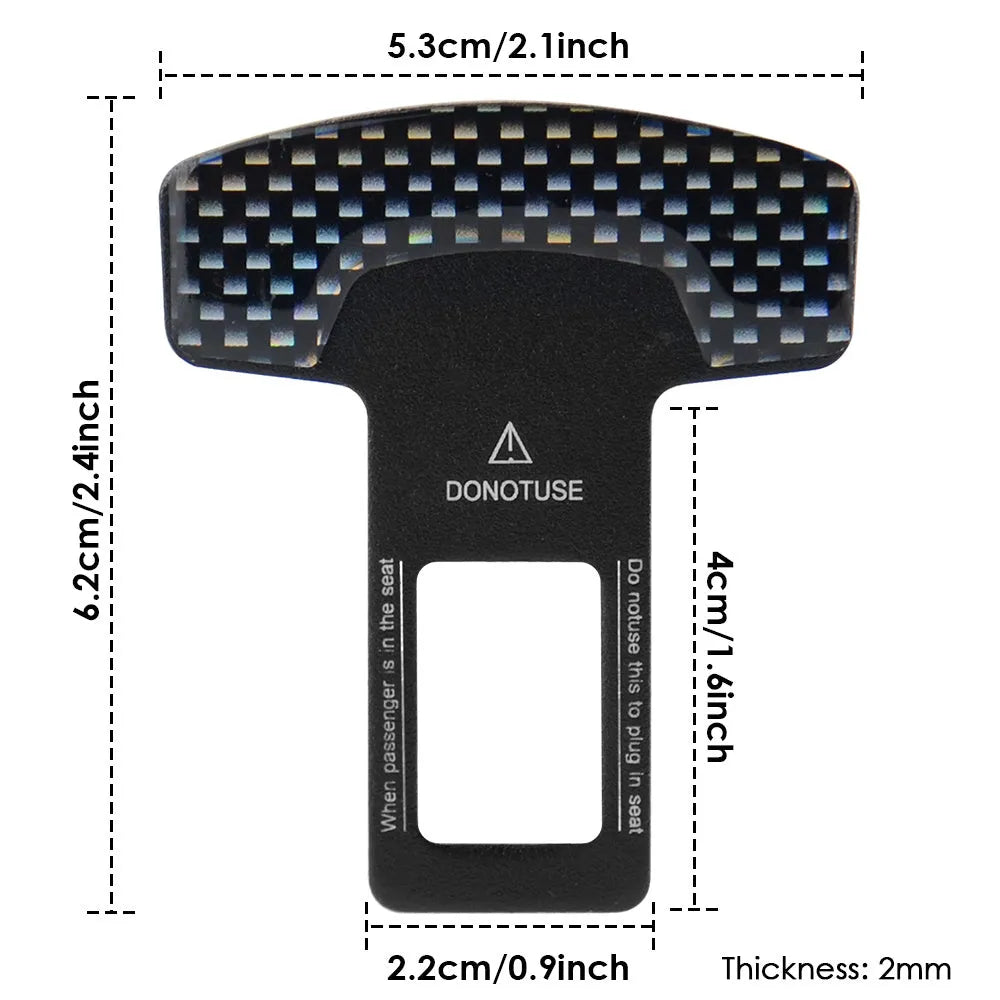 Frosted carbon fibre aluminium keychain tool showing 2.1cm wide buckle pick head and bottle opener end.