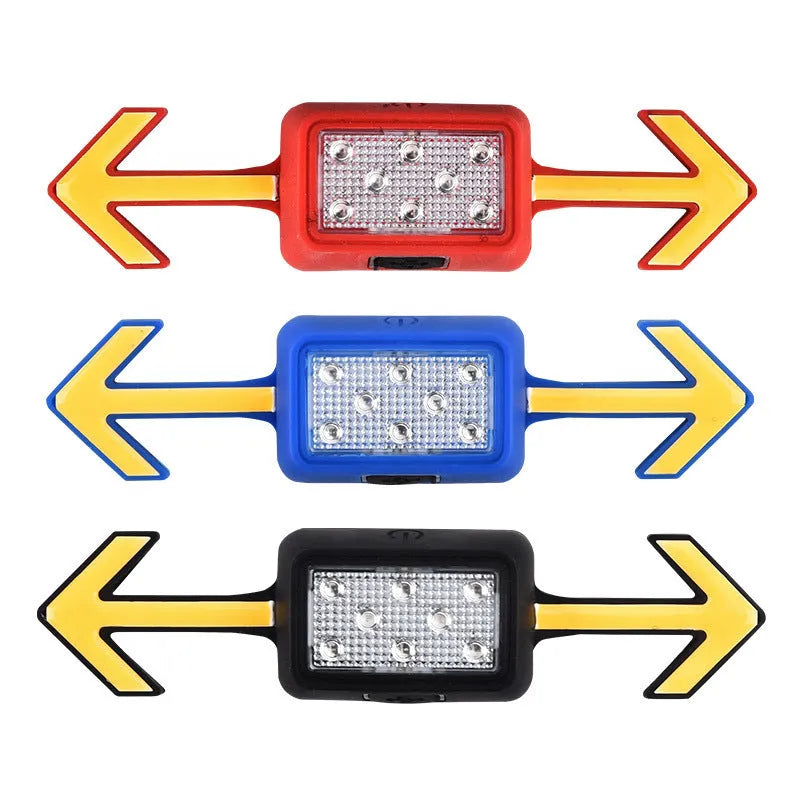 USB rechargeable bicycle helmet light in black with bracket mounted on a helmet
