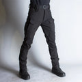 IX7 Shell tactical trousers for men, bamboo fibre, solid colour, fleece-lined, winter outdoor wear