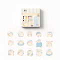Paper account stickers with penguin design measuring 20-50mm wide for stationery decoration