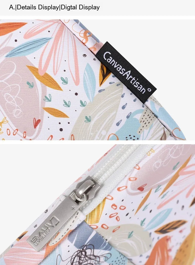 White PU leather waterproof 14 inch laptop inner bag or sleeve for anti-seismic protection.