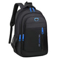 Commuter lightweight waterproof backpack made of Oxford cloth with 20-35L capacity, air pillow belt, in black colour