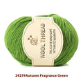 Roll of woolen hand-knitting yarn in a selected colour for baby sweaters and scarves