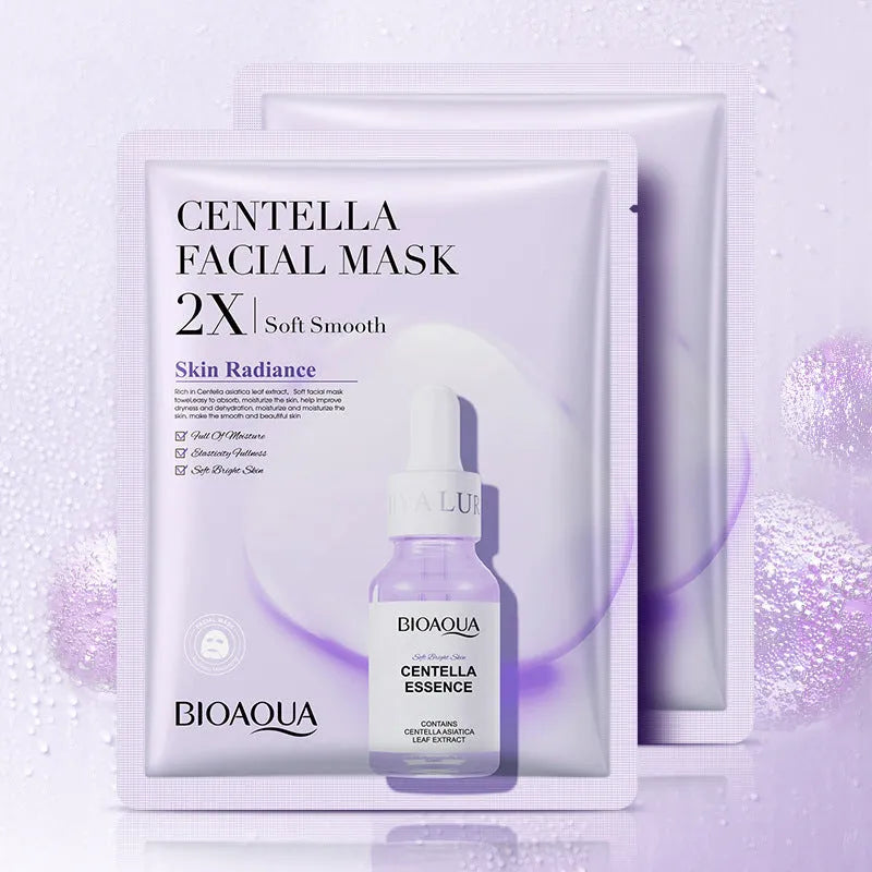 White collagen face sheet mask with 30g gel content for facial application